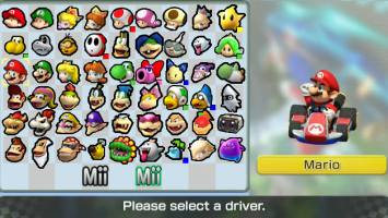 Mario Kart 8 Roster