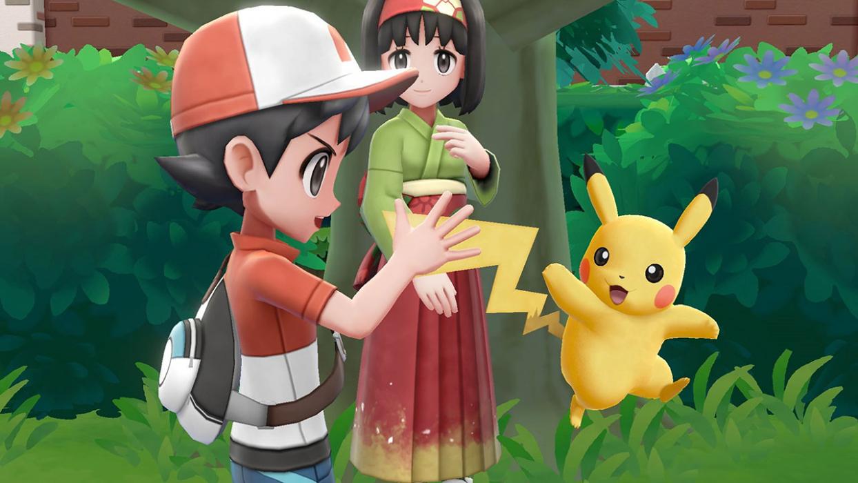 Pikachu y su entrenador - Pokémon Let's Go
